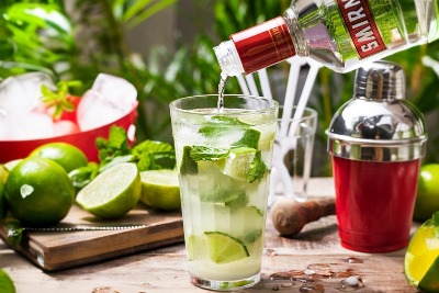 Caipiroska com Vodka Nacional